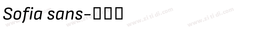 Sofia sans字体转换